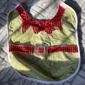 Elf shirt for dog sz S up to 12 lbs Velcro closure